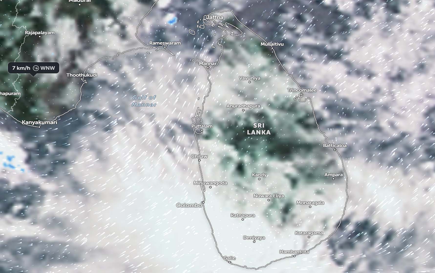 කැලඹිලි ස්වභාවය දිවයිනෙන් ඉවතට - ප්‍රදේශ කිහිපයකට මි.මී 75ක තද වැසි