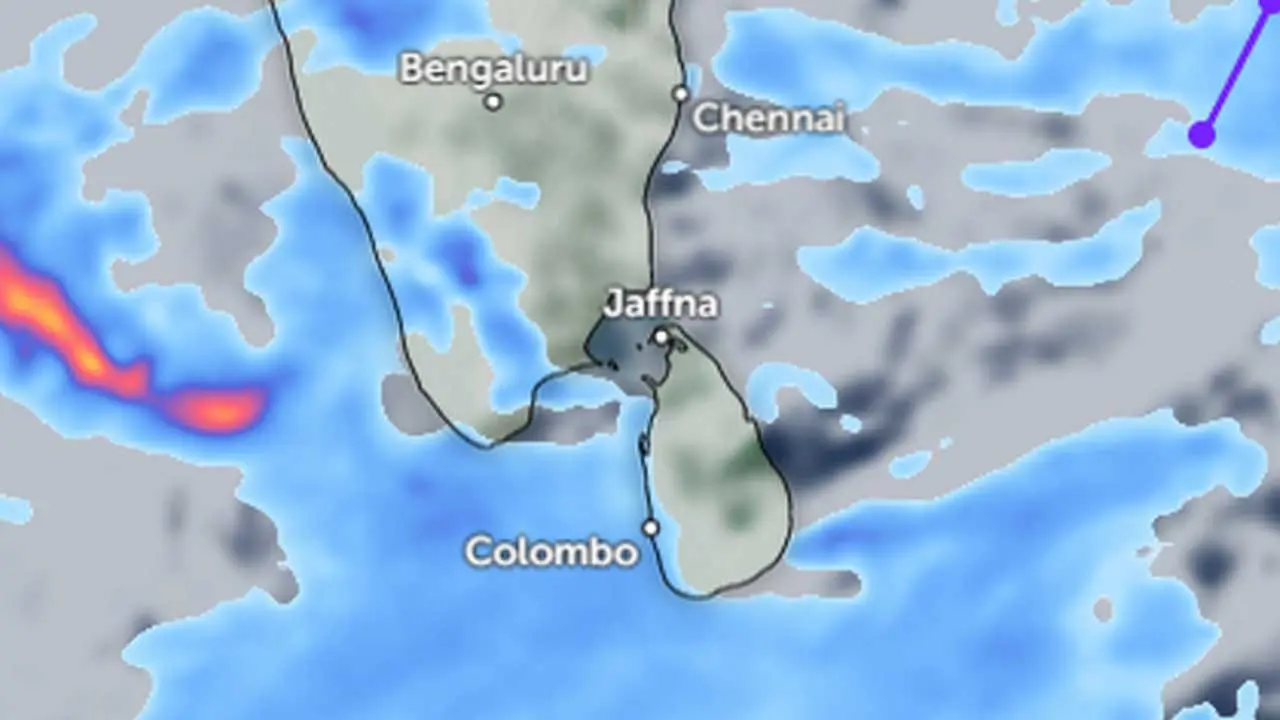 අඩු පීඩන කලාපයේ බලපෑම අදත් - ප්‍රදේශ රැසකට මි.මී. 75 ඉක්මවූ තද වැසි